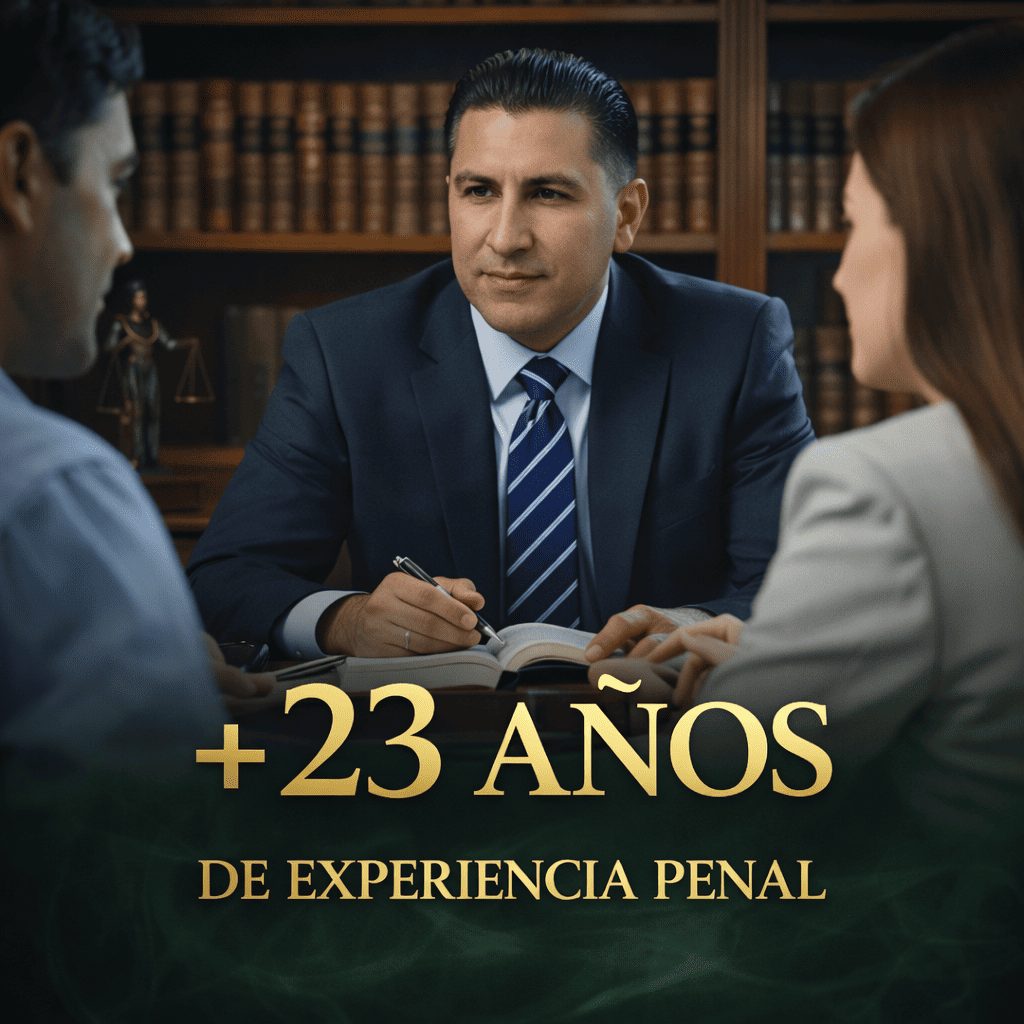 Más de 23 años de experiencia penal