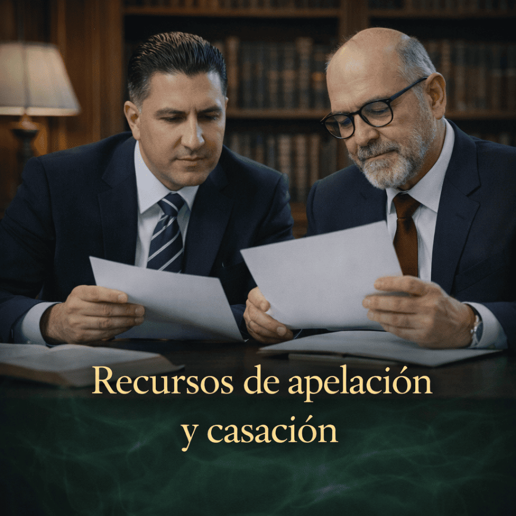Recursos de apelación y casación